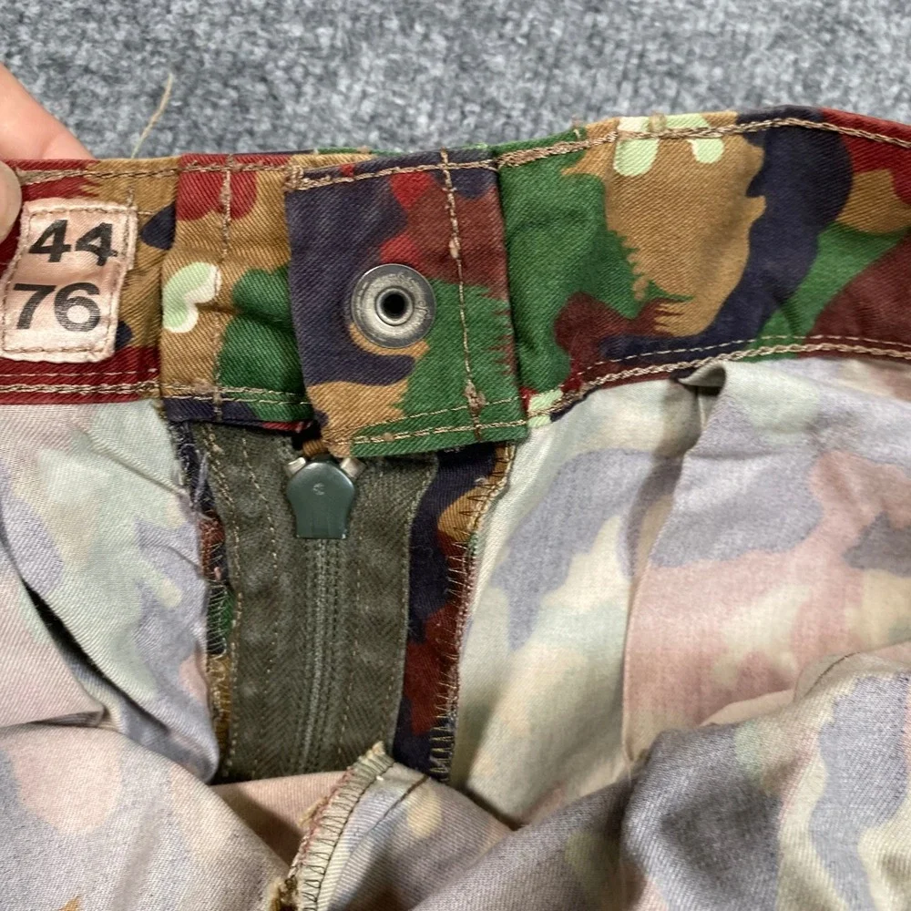 Swiss Military Alpenflage M70 Camo Cargo Field Pants Mens 30x30 Taz 83 Red Camo